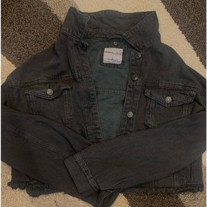 large black denim jacket worn twice